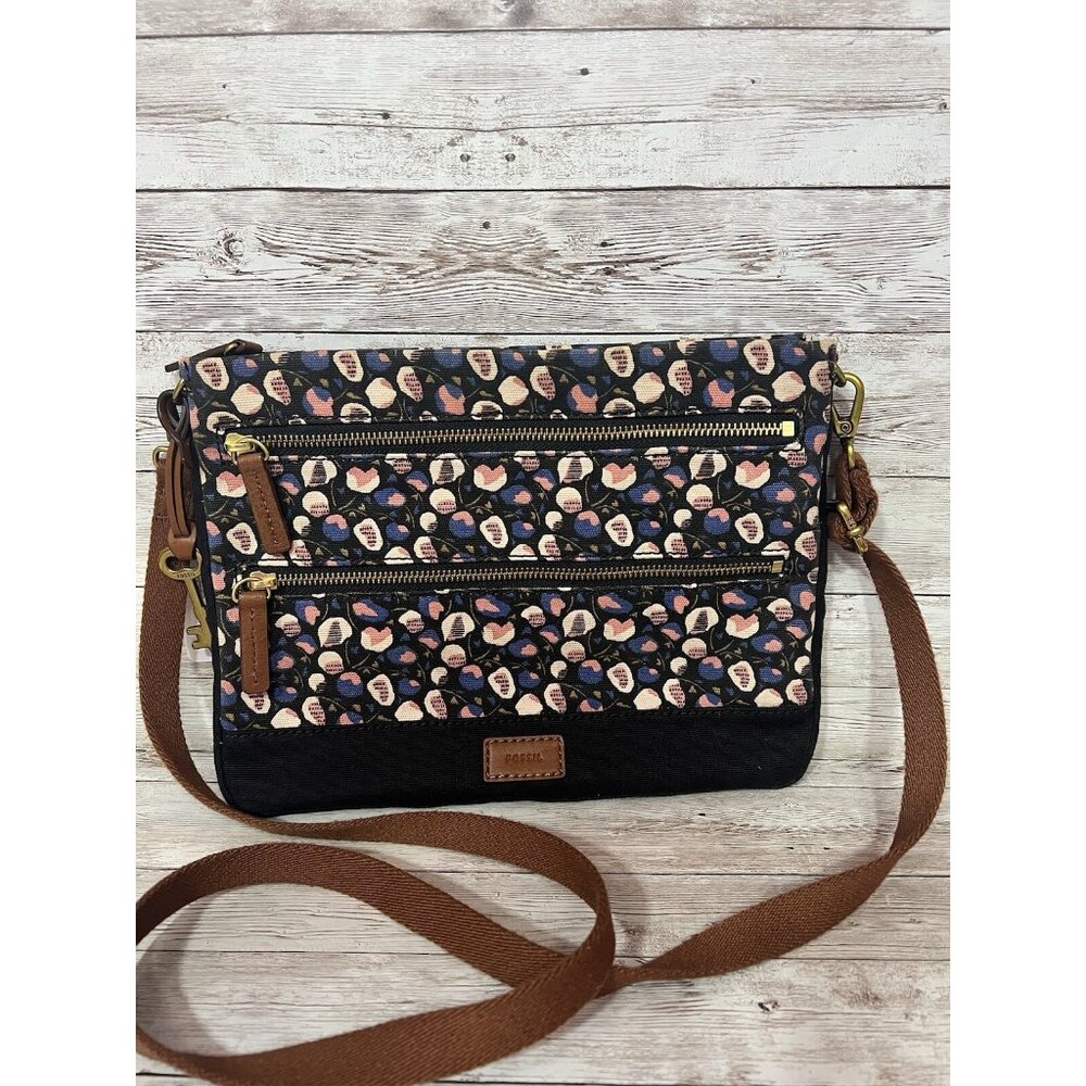Fossil Crossbody Bag Handbag Key Zipper